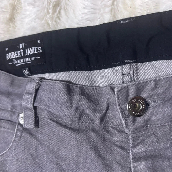 BY ROBERT JAMES NY Men’s Gray Skinny Jeans - Picture 5 of 14